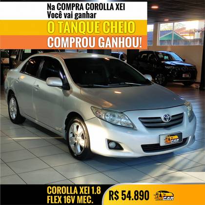 TOYOTA COROLLA 1.8 XEI 16V FLEX 4P MANUAL TOYOTA COROLLA 1.8 XEI 16V FLEX 4P MANUAL